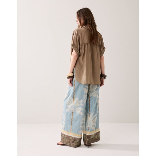 Summum Trousers palmtree print single border 4s2993-12451 - Image 3