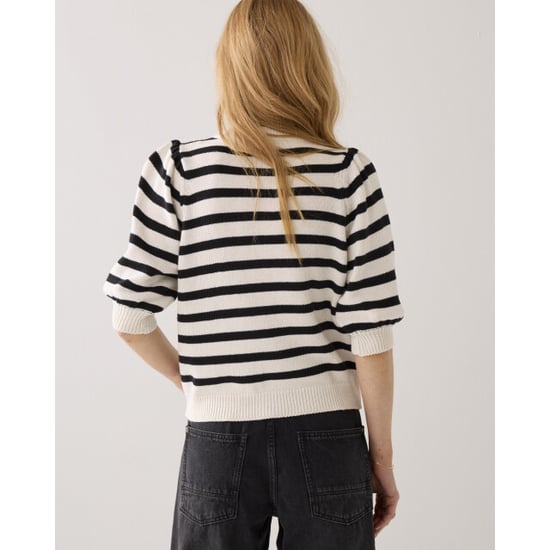 Summum Cardigan striped cotton blend knit 7s7990-70069 - Image 3