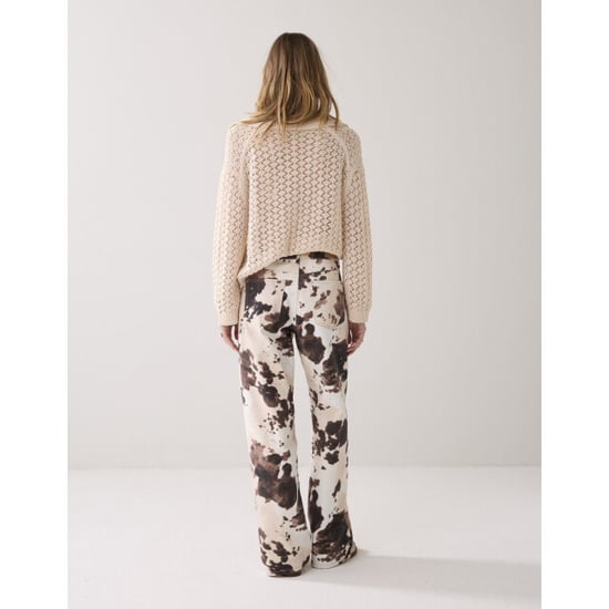 Summum Baggy straight pant cow printed twill 4s2956-12435 - Image 2