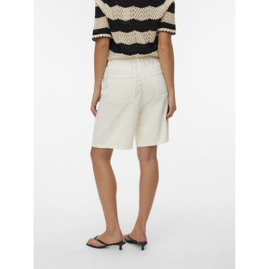 Vero Moda Vmvilla mr bermuda dnm shorts mix ecru - Image 5