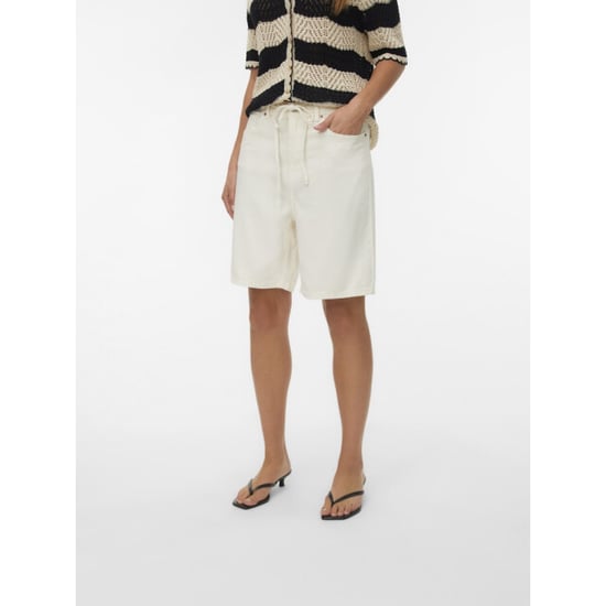 Vero Moda Vmvilla mr bermuda dnm shorts mix ecru - Image 6