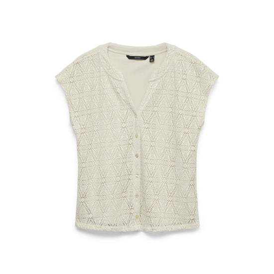 Vero Moda Vmmaya cs placket v-neck top jrs - Image 1