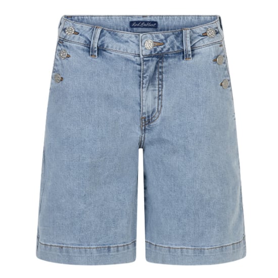 Red Button Bibette short & buttons denim - Image 1