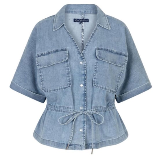 Red Button Drew drawstring denim light stone - Image 2