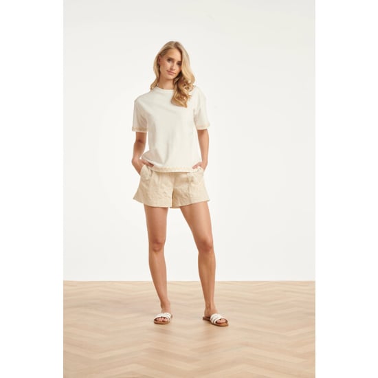 Smashed Lemon Dames t-shirt met golvende afwerking | - Image 1