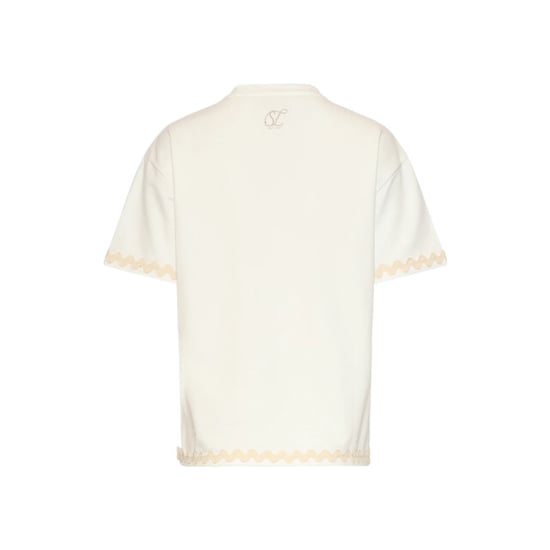 Smashed Lemon Dames t-shirt met golvende afwerking | - Image 3