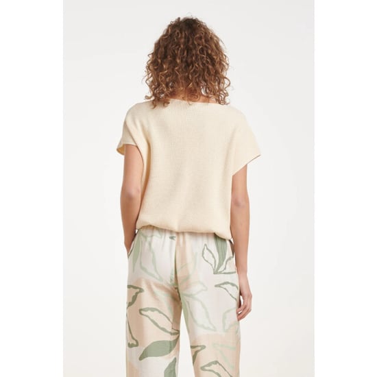 Smashed Lemon Dames top met v-hals en trekkoord | - Image 6