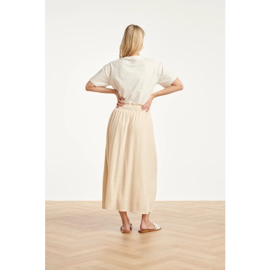 Smashed Lemon Dames rok met elastische taille en midi lengte | - Image 4