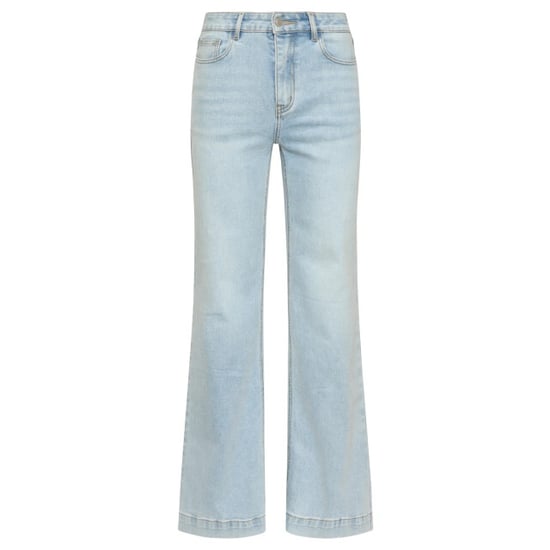 Smashed Lemon Dames flared jeans in lichtblauw | - Image 6