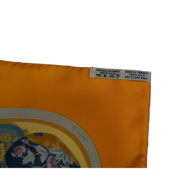 Vintage zijden sjaal van Hermes, Carré 90 - Image 5