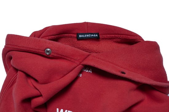 Balenciaga, World food program hoodie in red - Image 5
