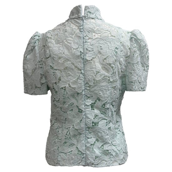 Zimmermann Natura Höghalsad Spetsblus i Mintgrön Polyester - Image 3
