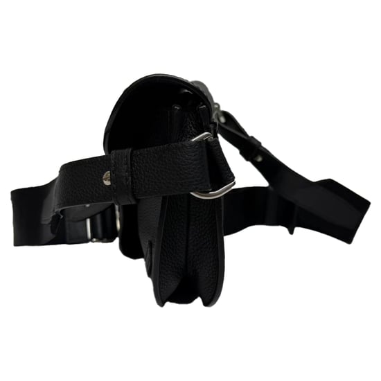 Dior Saddle Messenger Pouch in zwart generfd kalfsleer - Image 4