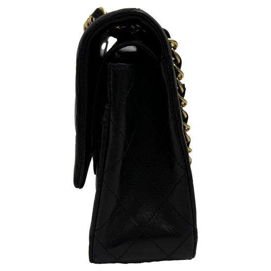 Chanel Medium Classic Double-Flap Shoulder Bag in Black Lamb Leather - Image 2
