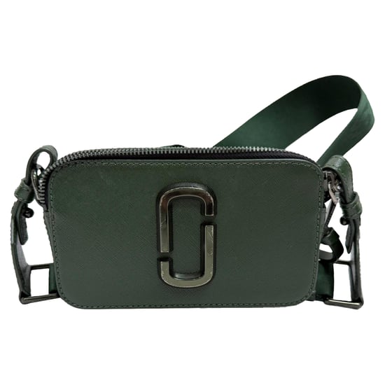 Marc Jacobs liten Snapshot kameraväska i olivgrönt saffianoläder - Image 2