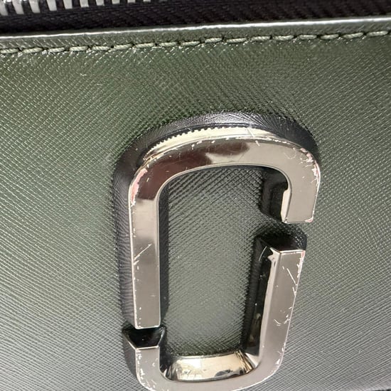 Marc Jacobs liten Snapshot kameraväska i olivgrönt saffianoläder - Image 3