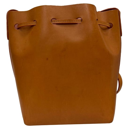 Mansur Gavriel Mini Bucket Bag i brunt läder - Image 3