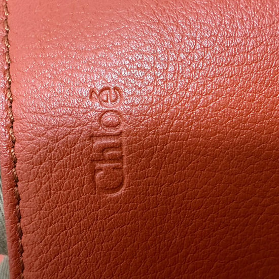 Chloé Medium Marcie Crossbody Bag in Orange Leather - Image 5