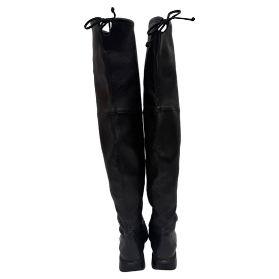 Stuart Weitzman Lowland Over the Knee Boots in Black Leather - Image 3