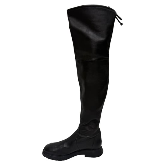 Stuart Weitzman Lowland Over the Knee Boots in Black Leather - Image 4