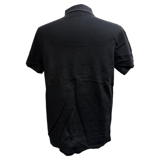 Burberry Luckland Logo Print Polo in Black Cotton - Image 3