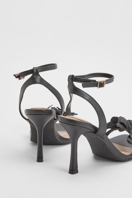 Primrose Faux Leather Corsage High Stiletto Heeled Sandals - Image 2