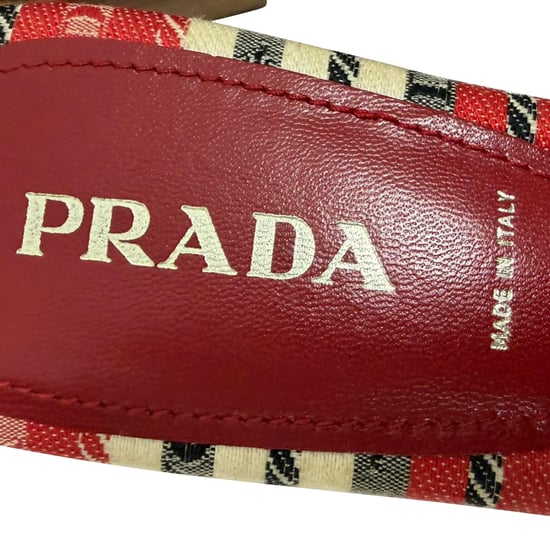 Prada muiltjes met houten patroon in veelkleurig katoen - Image 6