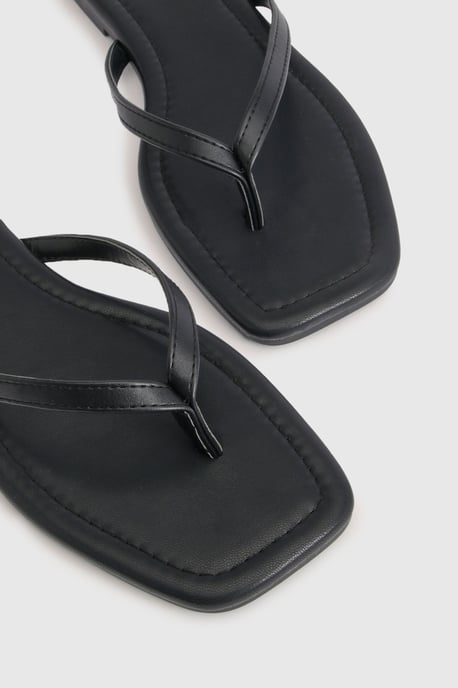 Wide Fit Square Toe Flip Flops - Image 5