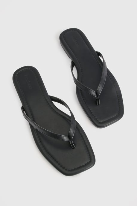 Wide Fit Square Toe Flip Flops - Image 6