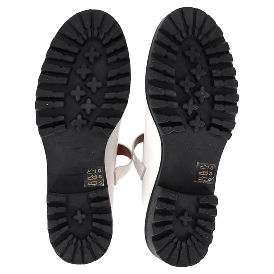 Reformation Mary Jane-skor i vitt läder - Image 5