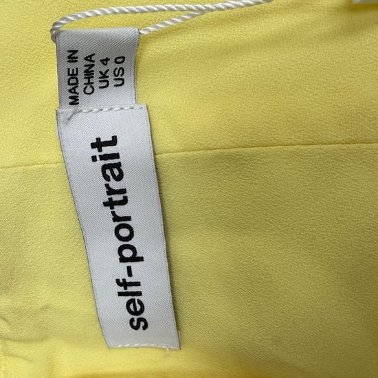 Self-Portrait Hjärt-Spets Mini Klänning i Gul Polyester - Image 4