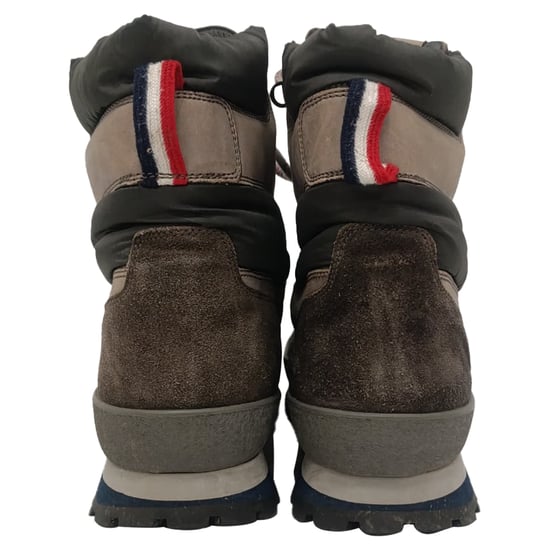 Moncler Lace-Up Hiking Boots in Brown Leather and Suede - Image 3