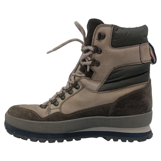 Moncler Lace-Up Hiking Boots in Brown Leather and Suede - Image 4
