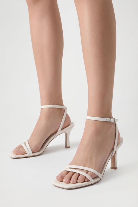 Wide Fit Double Strap Mid Height Heels - Image 1