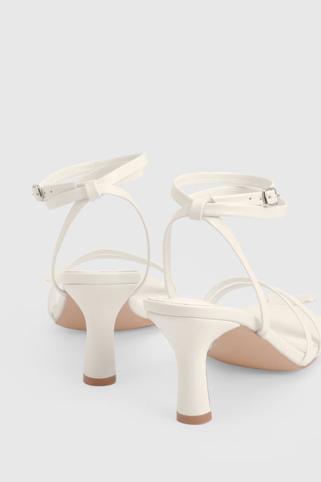 Wide Fit Double Strap Mid Height Heels - Image 4