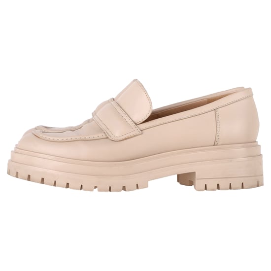 Gianvito Rossi Platform Loafers  in Nude Leather - Image 4