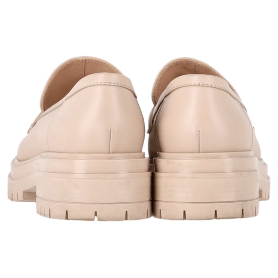 Gianvito Rossi Platform Loafers  in Nude Leather - Image 5