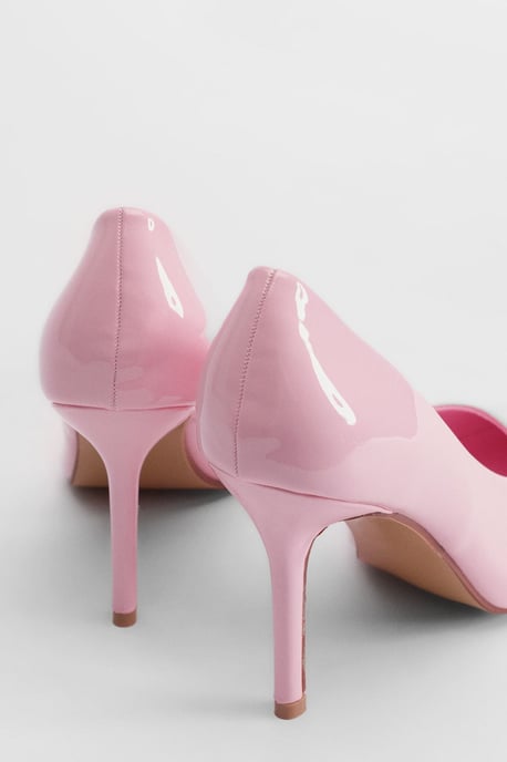 Sidnie Faux Leather Stiletto High Heeled Court Shoes - Image 2