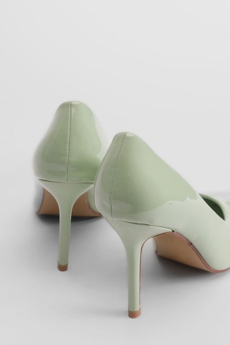 Sidnie Faux Leather Stiletto High Heeled Court Shoes - Image 2