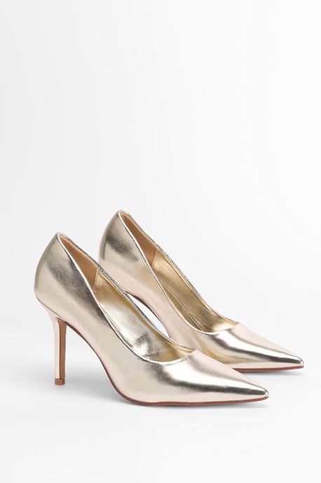 Sidnie Faux Leather Stiletto High Heeled Court Shoes - Image 1