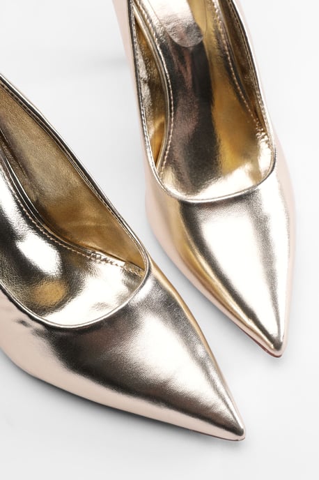 Sidnie Faux Leather Stiletto High Heeled Court Shoes - Image 3
