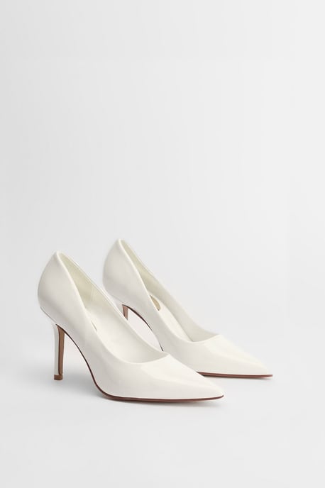 Sidnie Faux Leather Stiletto High Heeled Court Shoes - Image 1