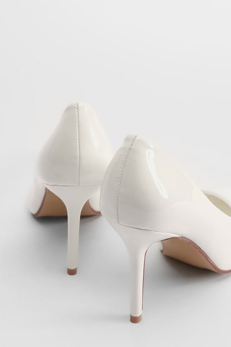 Sidnie Faux Leather Stiletto High Heeled Court Shoes - Image 2