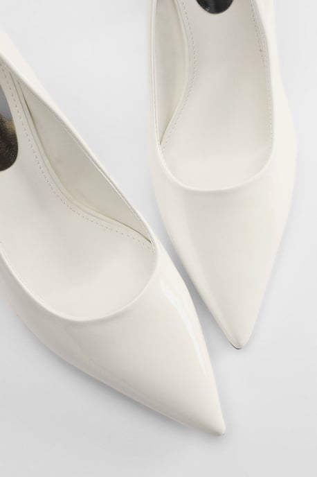 Sidnie Faux Leather Stiletto High Heeled Court Shoes - Image 3