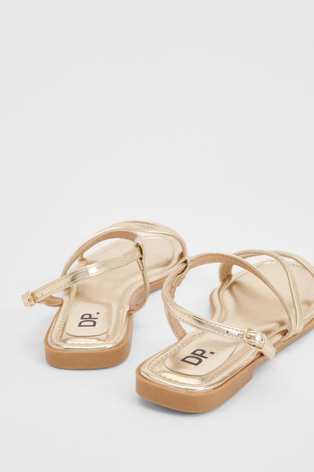 Silvie Faux Leather Strappy Flat Sandals - Image 2