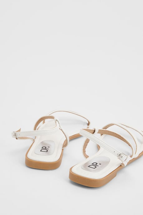 Silvie Faux Leather Strappy Flat Sandals - Image 2
