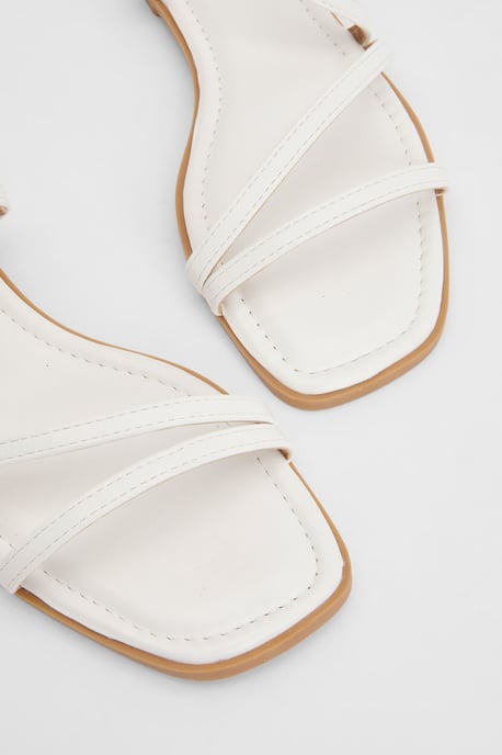 Silvie Faux Leather Strappy Flat Sandals - Image 3