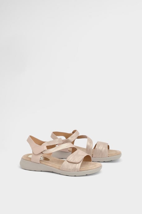 Good For The Sole: Whitney Textile Comfort Flat Sandals - Image 1