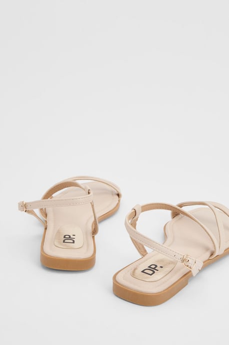 Silvie Faux Leather Strappy Flat Sandals - Image 2