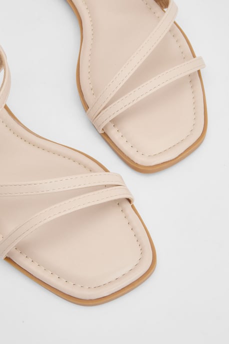 Silvie Faux Leather Strappy Flat Sandals - Image 3